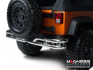 Jeep Wrangler JK Double Tube Bumper - Rear - Stainless Steel Jeep Wrangler JK Double Tube Bumper - Rear - Stainless Steel